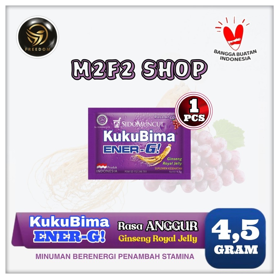 

Sido Muncul Kuku Bima Energ-G Energi Rasa Anggur - 4,5 gr (Kemasan Satuan)