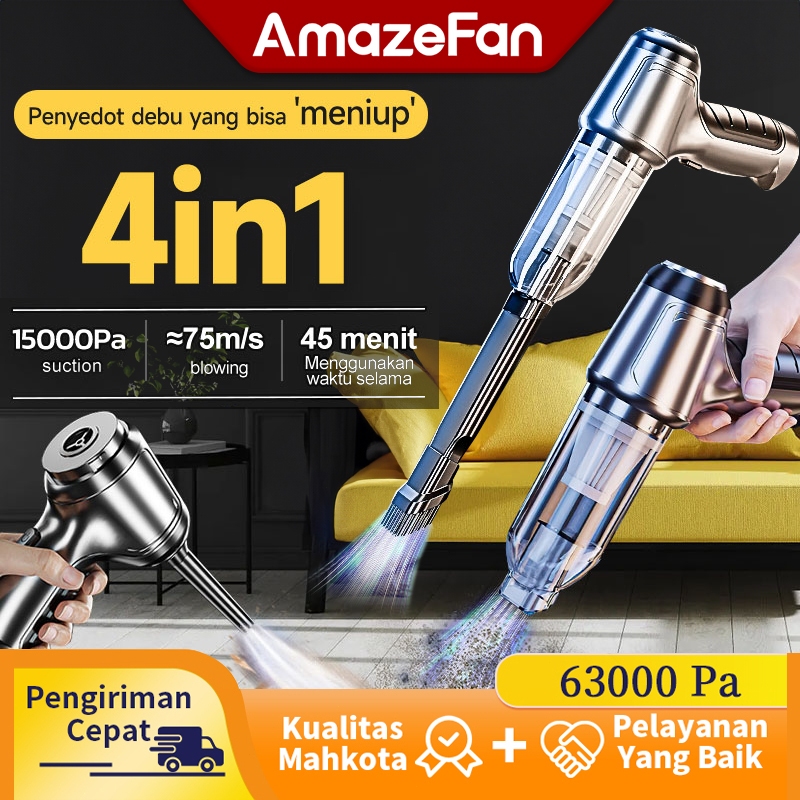 AmazeFan 4in1 vacum cleaner portable mobil kasur penyedot debu kasur uv anti tungau folding bed plas