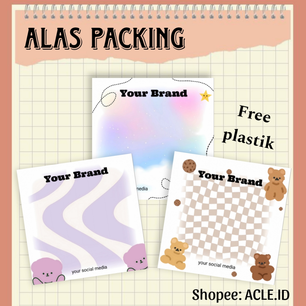 

ALAS PACKING AKSESORIS | Kertas Packing | FREE PLASTIK OPP | Cincin Gelang