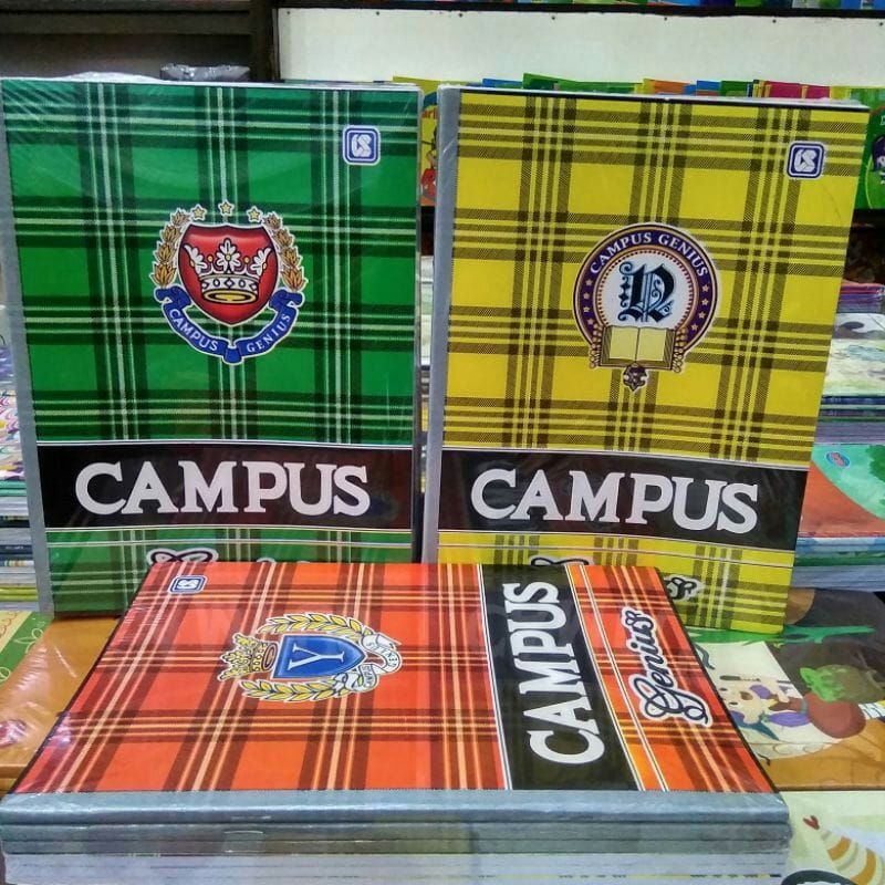 

Buku Tulis Merek Campus 42 lembar buku boxy buku garis (1 pak isi 6 buku)