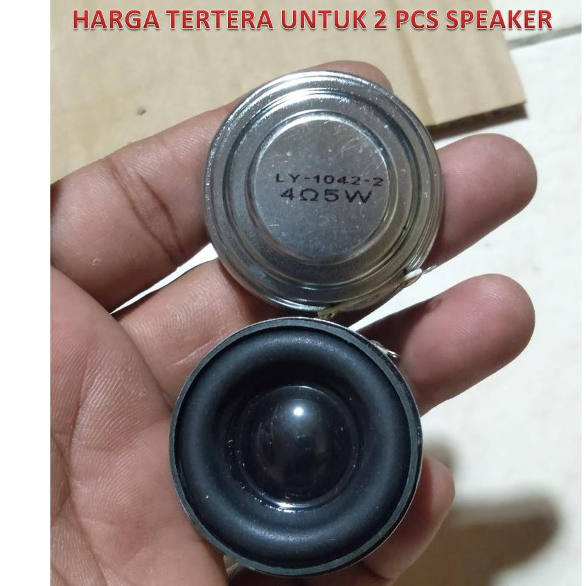 Promo 2 Pcs Speaker Full Range 1.5 Inch 1.5" 1.5Inch 40mm 5W cocok untuk Project DIY Mini Audio