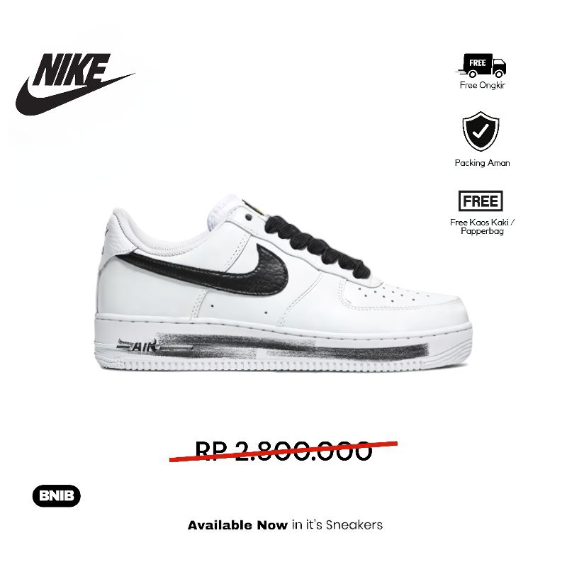 Sepatu Sneakers Nike Air Force 1 Paranoise X Peaceminusone G Dragon