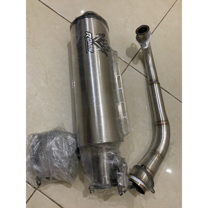 knalpot 3 suara / 3tech ronin hanzo untuk matic yamaha