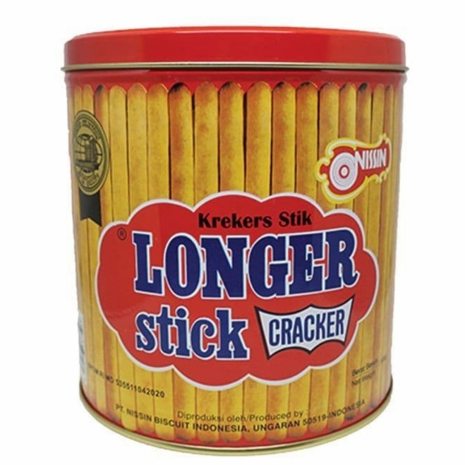 

Nissin Longer Stick Crackers 500gr Kaleng | Kue Lebaran | Kue Kering |