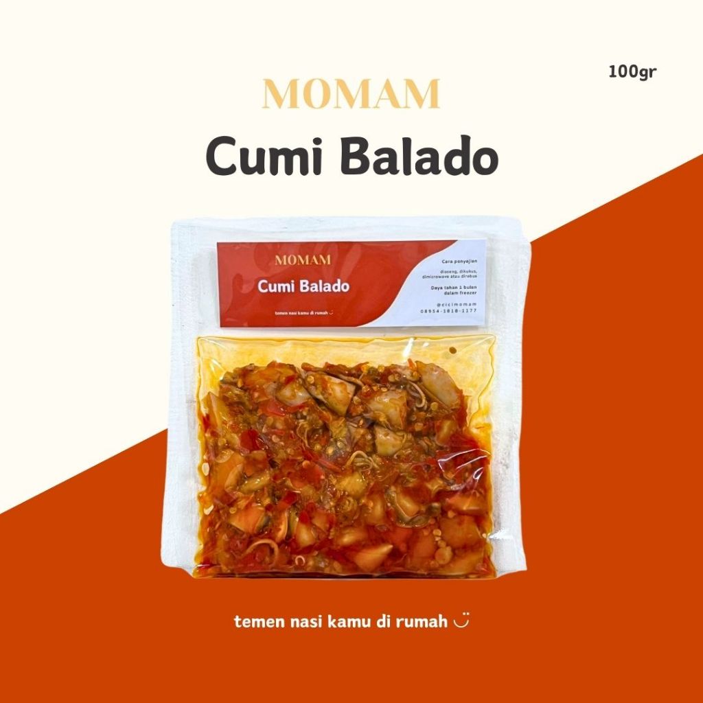 

Cumi Balado - cici momam - frozen siap makan