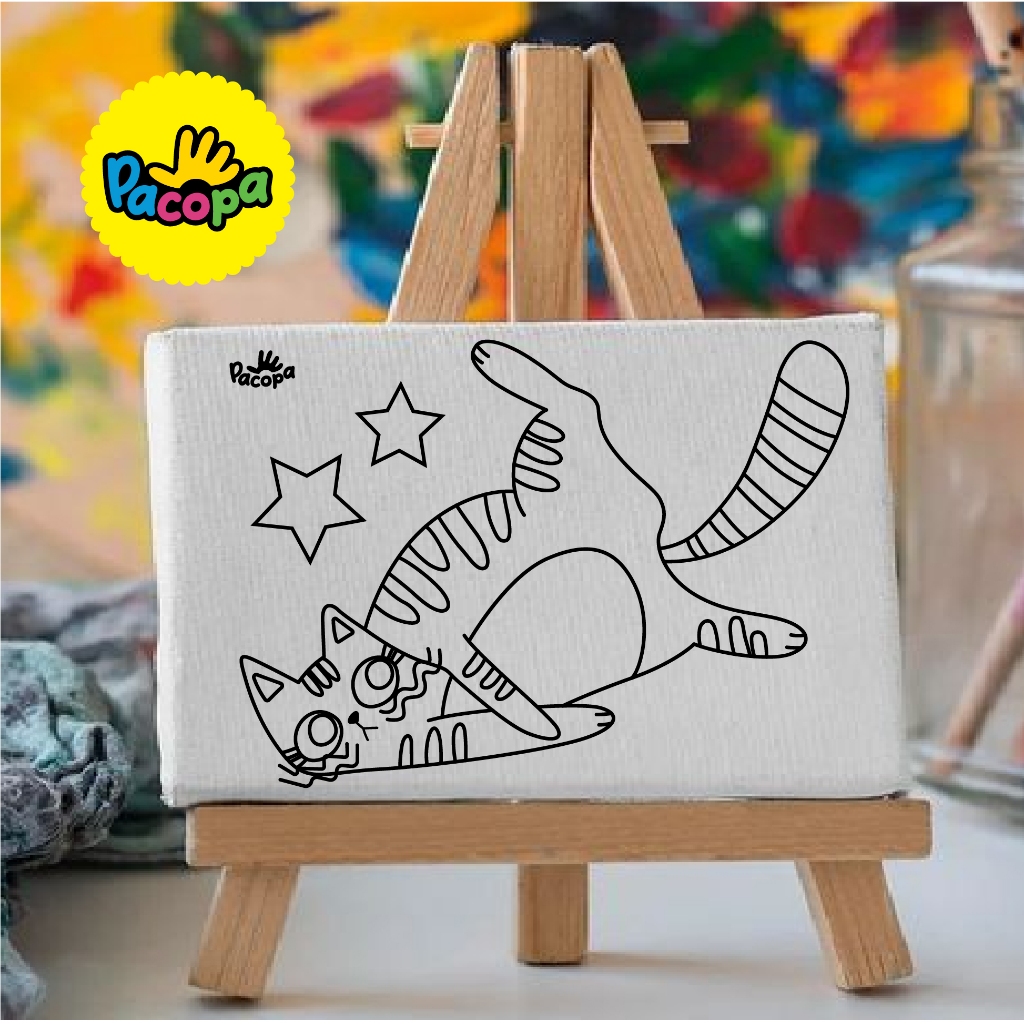 

[PACOPA] Kanvas Lukis Anak Premium Banyak Gambar Lucu Ukuran 15 × 20cm