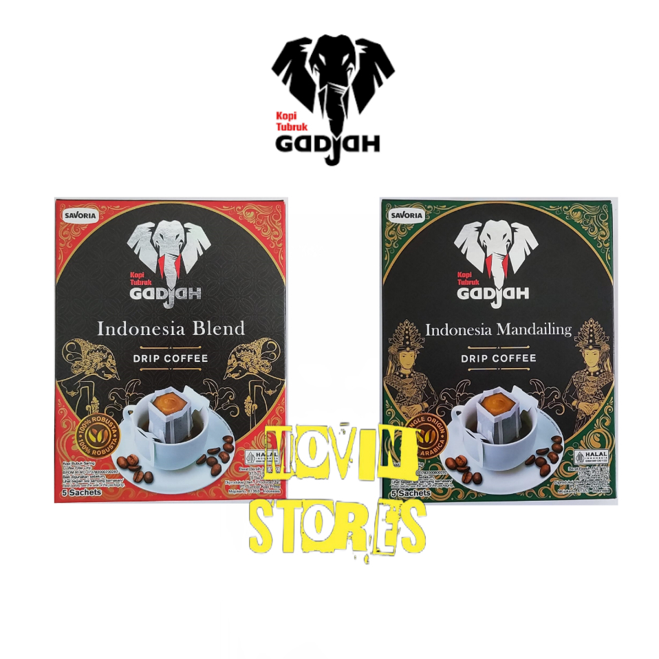

[READY STOCK] Kopi Gadjah Tubruk DRIP COFFEE Kemasan Dus isi 5 (@7,5gr)