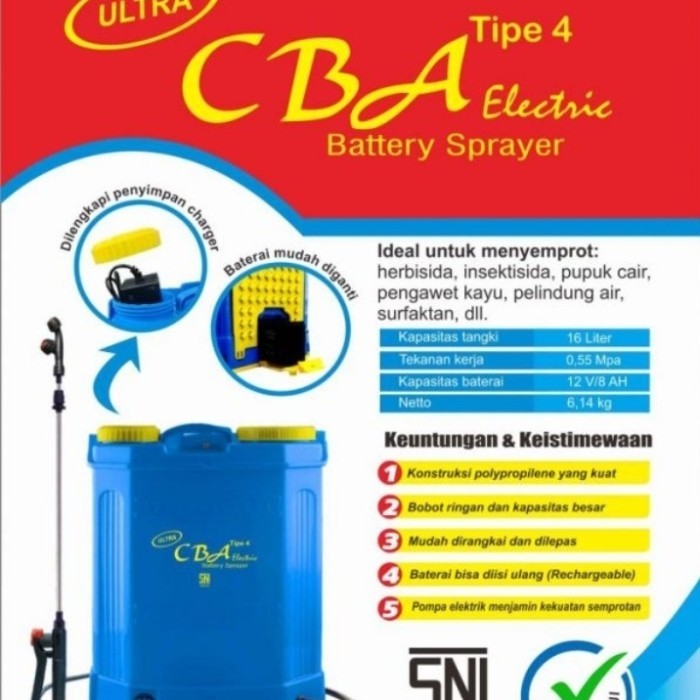 Sprayer Elektrik CBA 16 Liter Tipe 4 / Sprayer Hama Elektrik CBA type 4