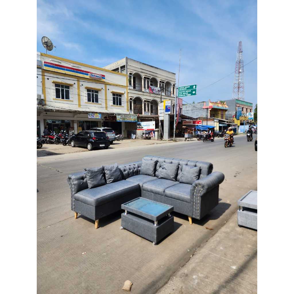 SOFA L PUTUS RETRO/SOFA L PUTUS KANCING RETRO/SOFA MINIMALIS