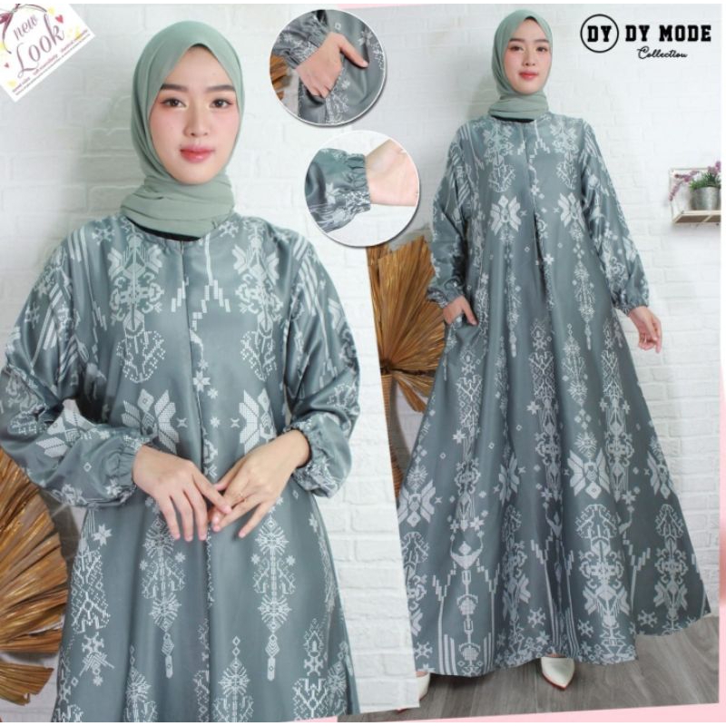 Gamis Dior silk premium//motif batik