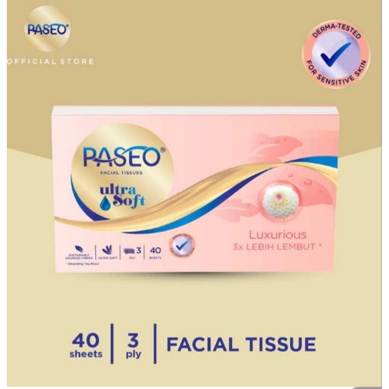 PASEO Tissue Ultrasoft Travel 40s