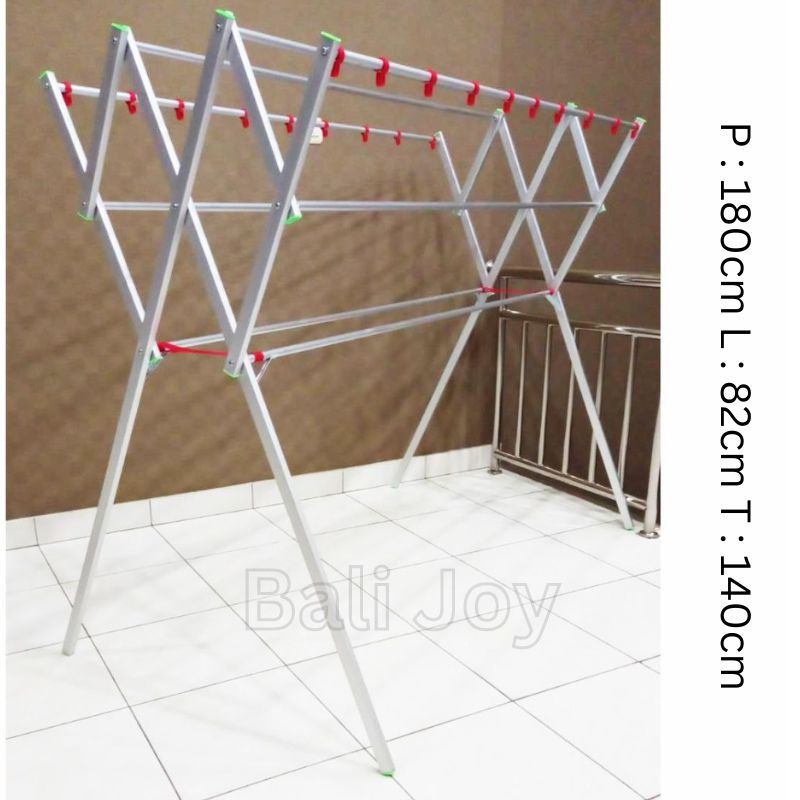 Jemuran Stainless Steel Jumbo Palang 9 / Rak Baju Handuk Pakaian / RAK PENGERING / Jemuran pakain / 