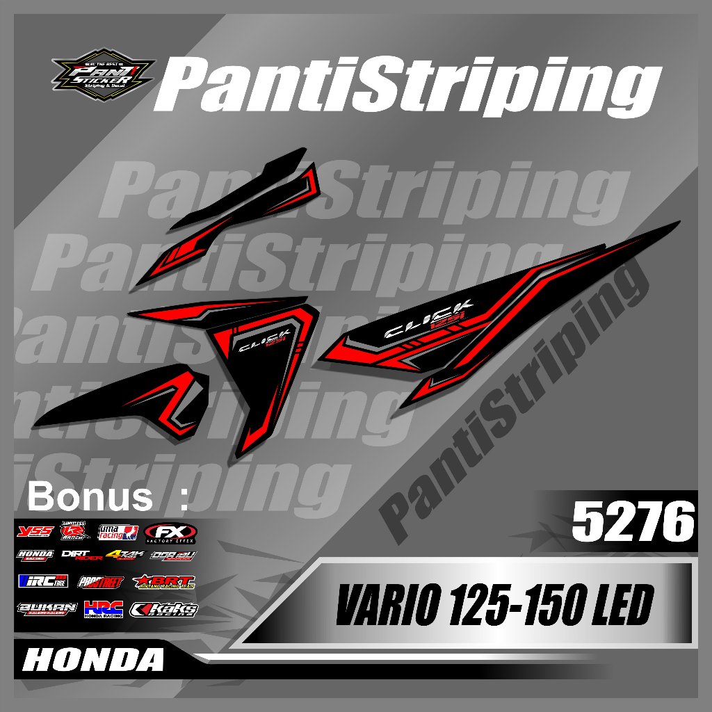 Striping Sticker Motor Vario LED 125/150 2015-2017 - Sticker striping motor Vario LED Semifull
