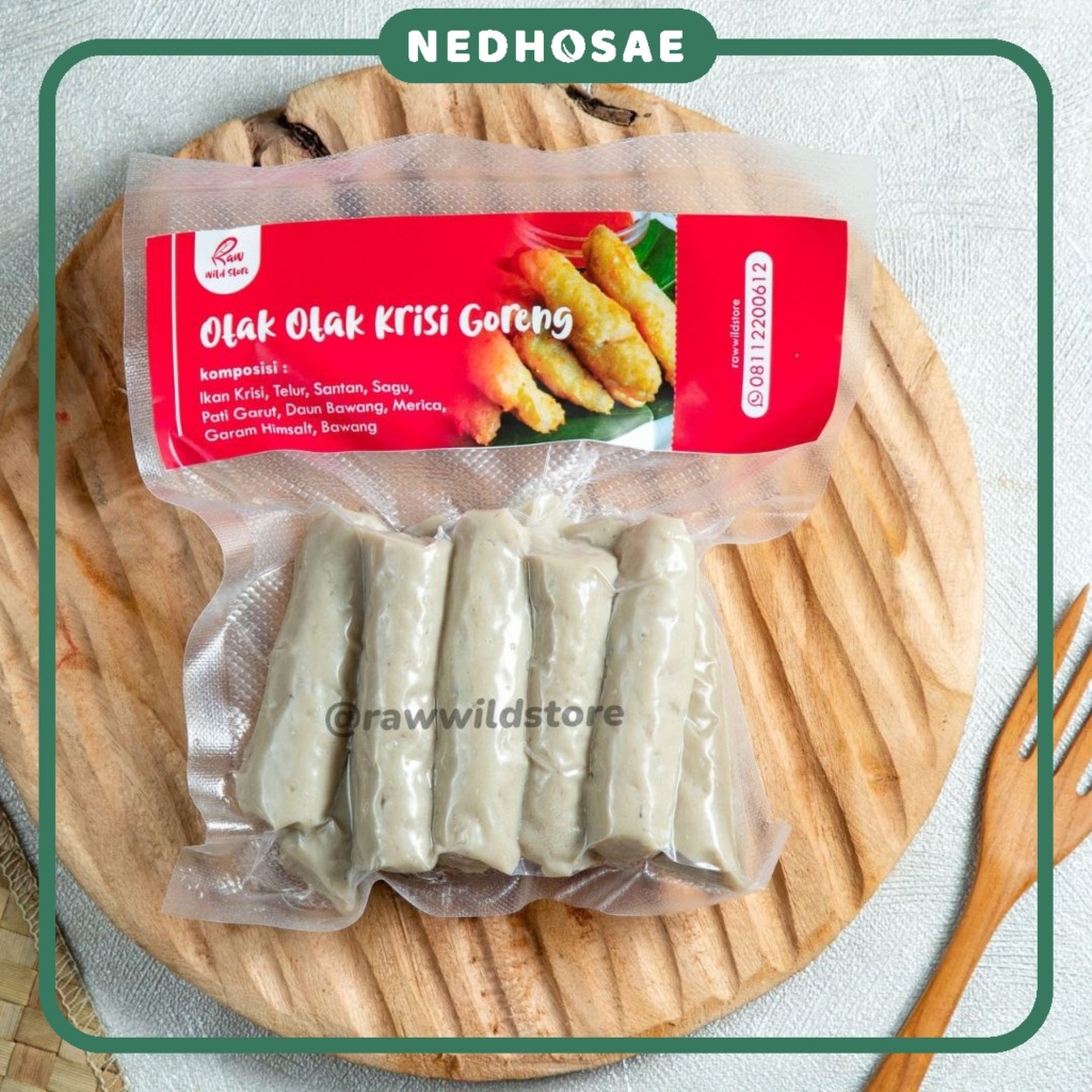 

RAW WILD STORE | OTAK-OTAK GORENG | SNACK SEHAT NATURAL GLUTEN FREE MSG FREE NO MSG NO PENGAWET