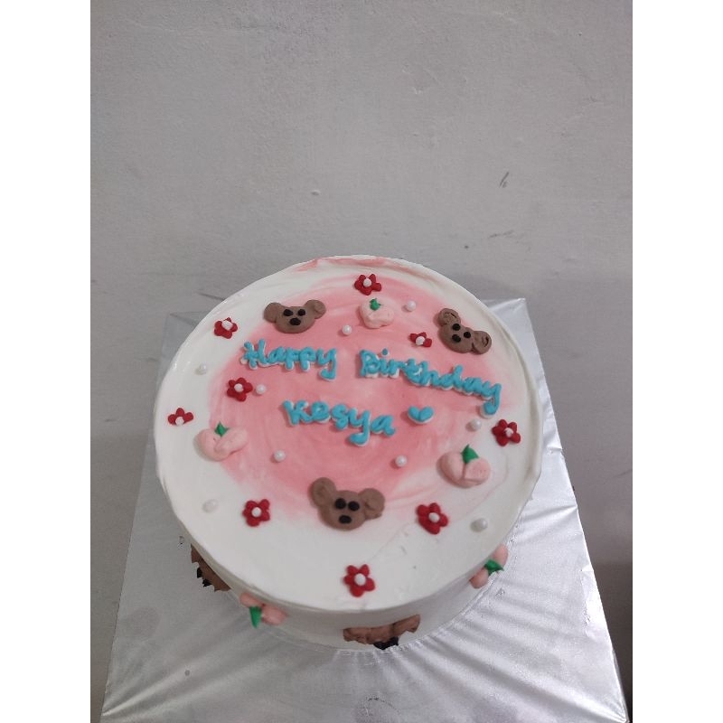 

birthday cake / korean birthday cake / kue ulang tahun / bento cake / tart