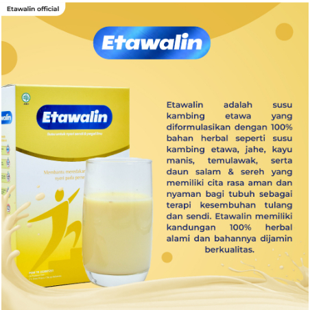 

Etawalin Susu Kambing Etawa Solusi Asam Urat dan Nyeri Sendi Official 1 Box