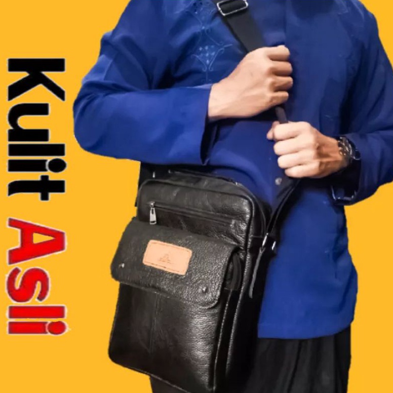Grsir Tas kitab Tas pengajian tas santri kulit asli 87H