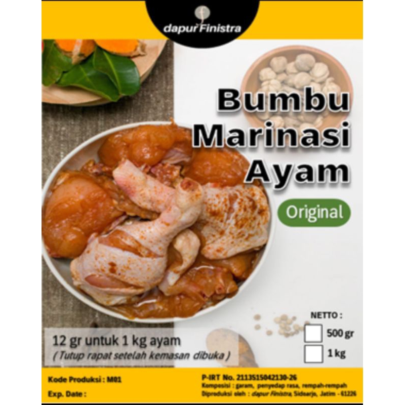 

bumbu marinasi untuk fried chicken