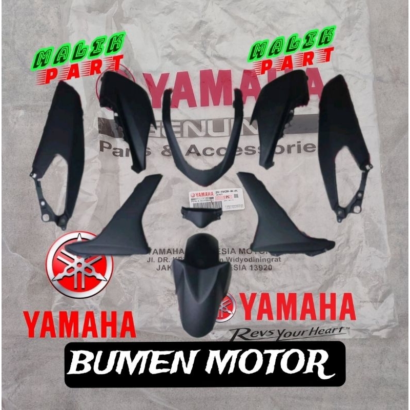 PAKET BODY HALUS NMAX HITAM DOFF 2015-2019 ORI YAMAHA