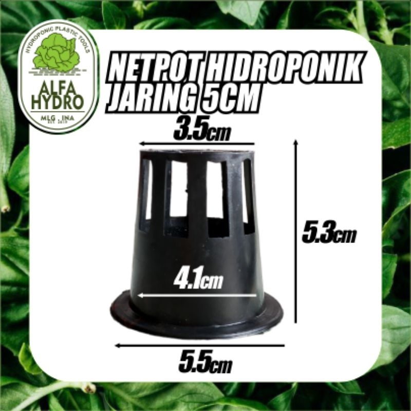 Netpot hidroponik jaring 5cm hitam - Netpot murah - Netpot terlaris - Netpot bagus
