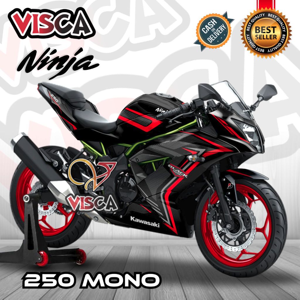 Decal Ninja 250RR Mono Full Body Stiker Ninja 250SL Striping Ninja 250 Sl Mono Dekal Ninja 250 Mono 