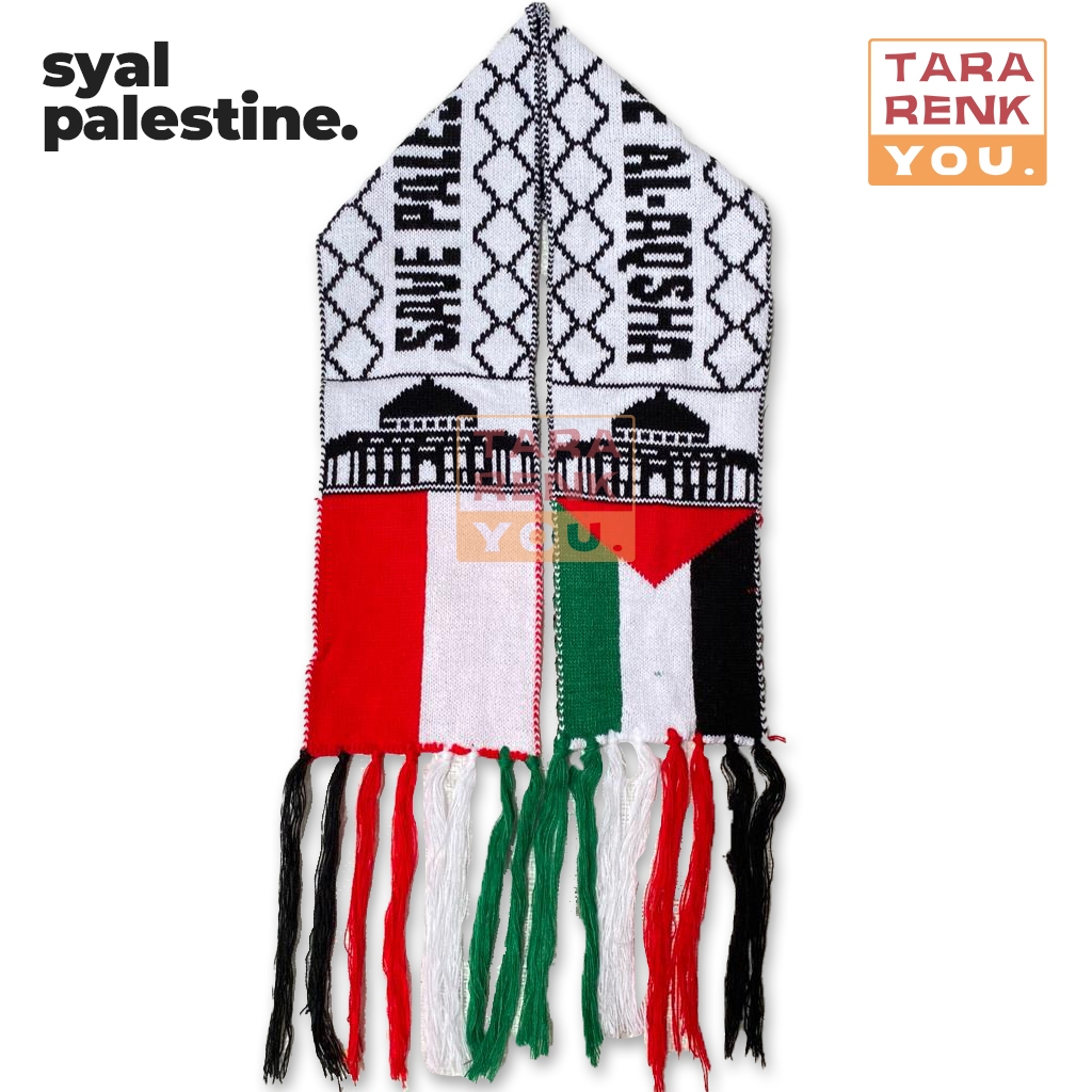 Syal Palestina Rajut | Sorban Palestina | Syal Palestina Indonesia | Syal Palestine | Tararenkyou