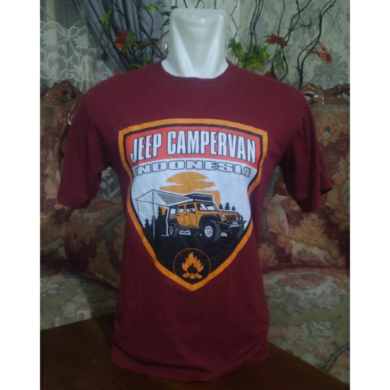 Kaos JEEP CAMPERVAN INDONESIA