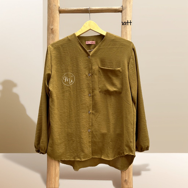 Baju Kemeja Atasan Wanita Kekinian Terbaru Blouse Korean Style 2024