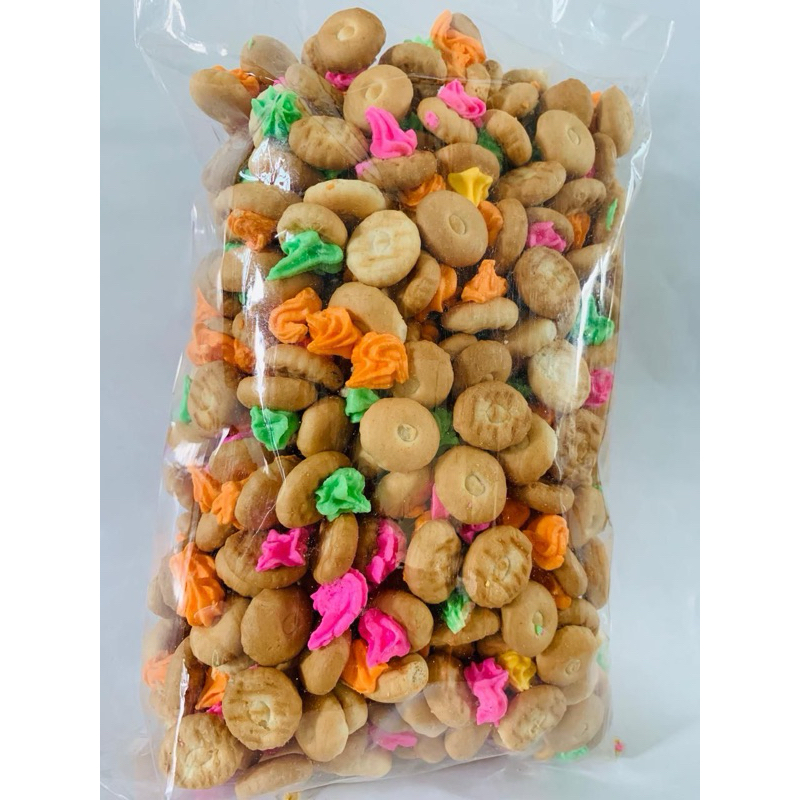 

roti gem/biskuit gem snack jadul cream warna warni