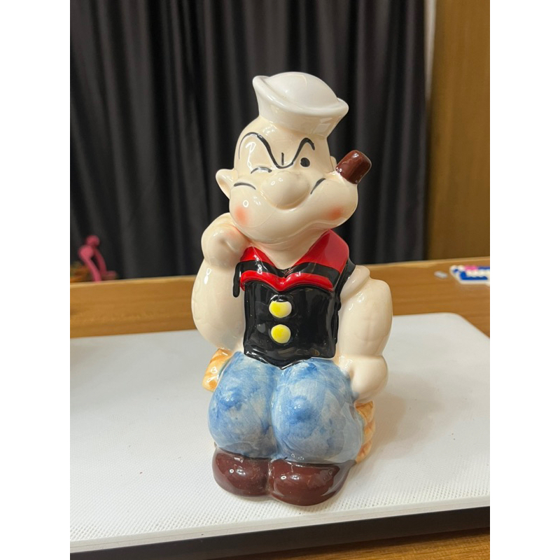 VINTAGE 1980 POPEYE CERAMIC COIN BANK KING FEATURES Syndicate Inc