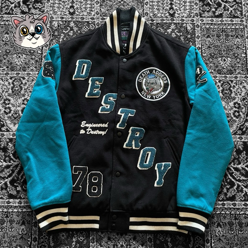 Mishka NYC Retro Destroy Varsity Jacket