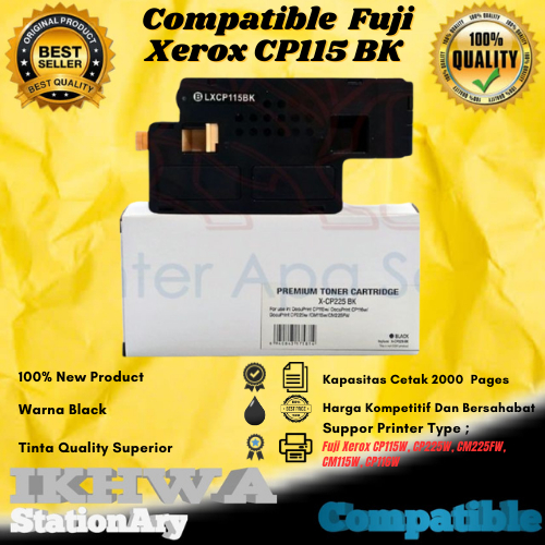 Cartridge Toner Compatible Fuji Xerox CP115W CP225W CM115W CM225W CM116W - Black