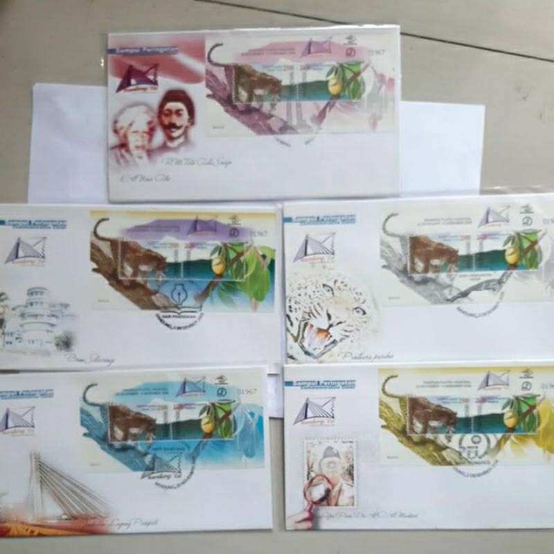 

Perangko prangko SHP set 5 sampul peringatan Filateli Bandung 2006
