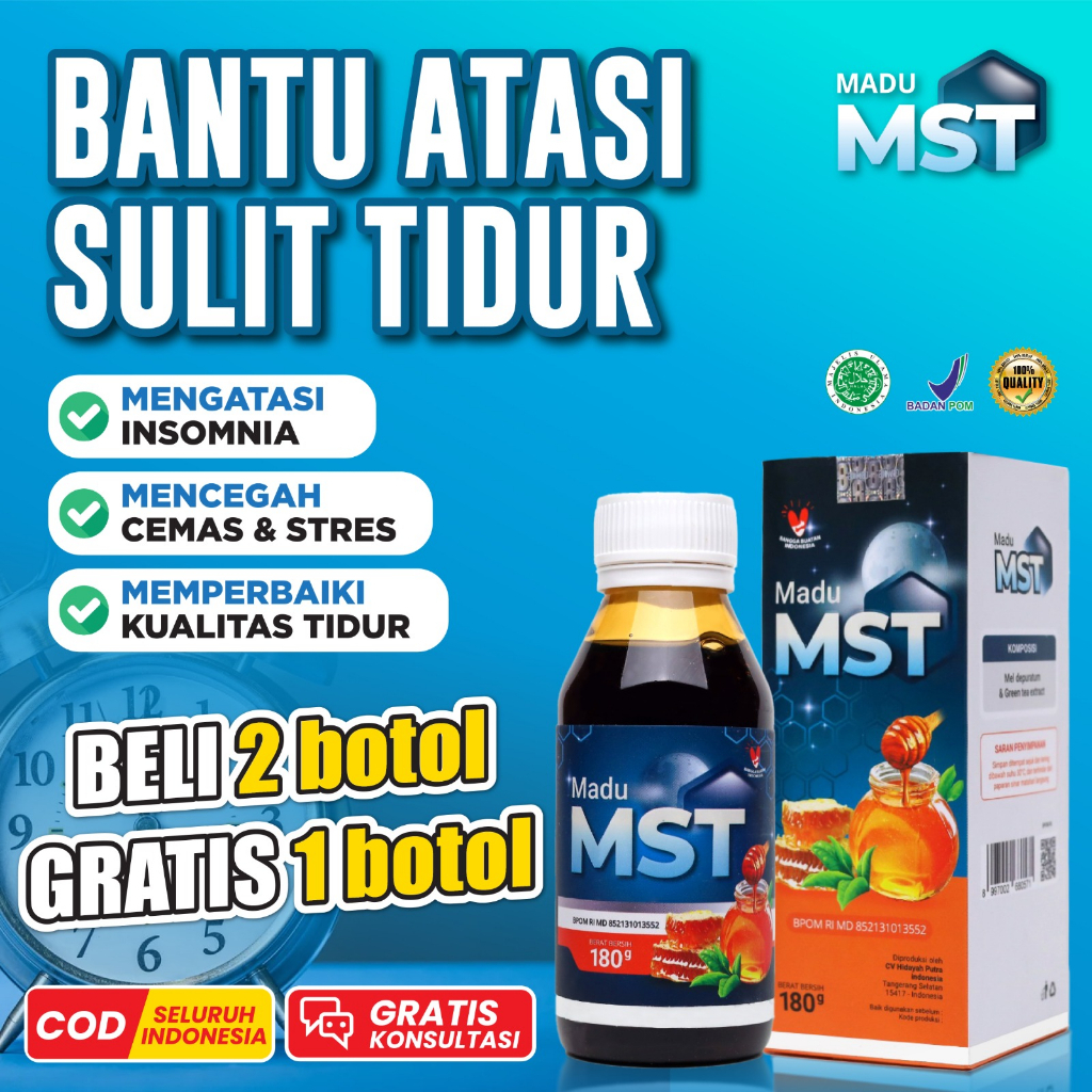 Madu Deepsleep MST - Madu Solusi Bobo Madu Insomnia - Bantu Tidur Lebih Nyenyak