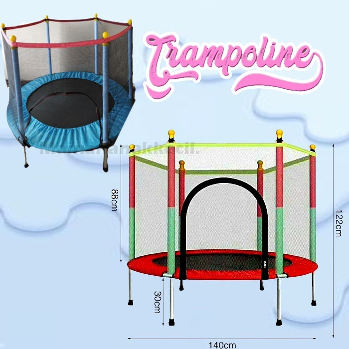 TRAMPOLINE ANAK DAN DEWASA 140 CM/FUN AND SPORTS TRAMPOLINE