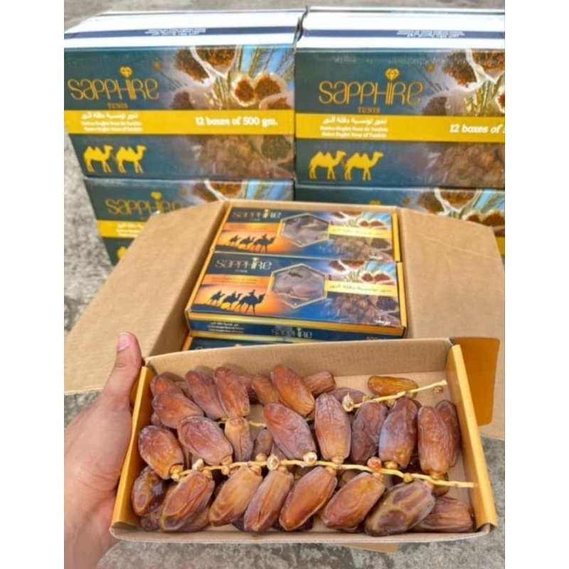 

Kurma Tunisia Tunis Madu 500 gr Tangkai