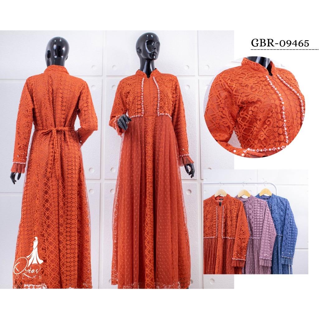 Ozias - Gamis Brokat Fimela 09465 Ld 105 120-4