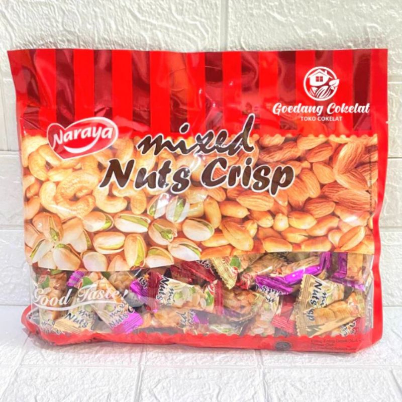 

Permen Kacang Mixed Nuts Crips Naraya 400g murah