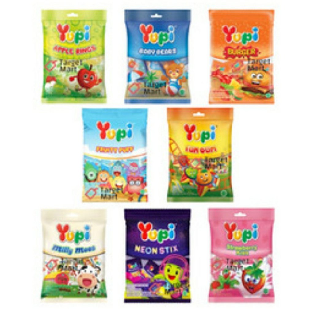 

Yupi Baby Bears 8gr varian warna dan rasa - neon stick