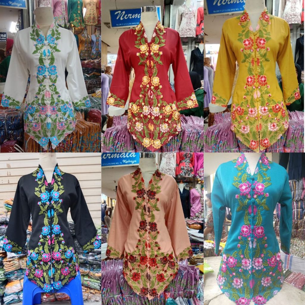 Kebaya Betawi Encim Merak / Kebaya Encim Modern / Kebaya Pesta Betawi