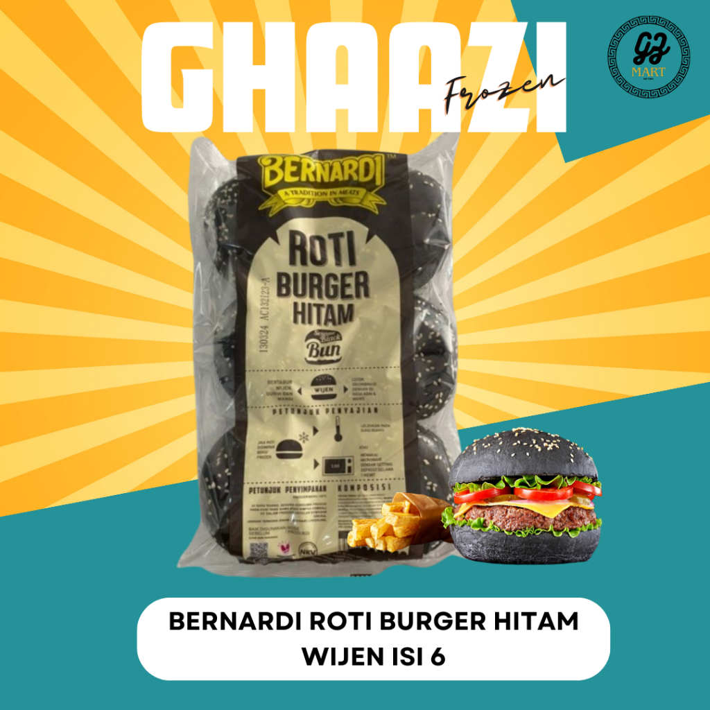 

BERNARDI ROTI BURGER HITAM WIJEN ISI 6