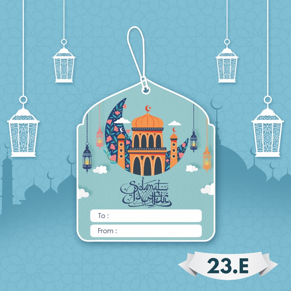 

Kartu Hang Tag 23.E Edisi Lebaran Terbaru Best Seller Harga Murah 1 bungkus isi 8pcs
