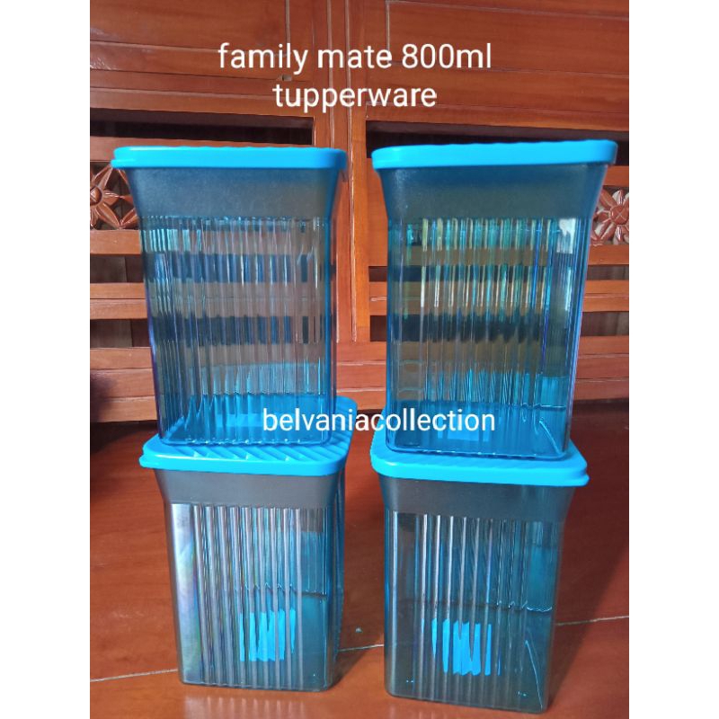 Tupperware toples bening family mate square 800ml