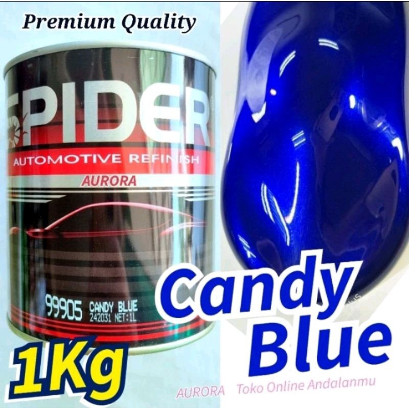Cat Candy Blue Spider Candytone Biru 99905 Candy Biru