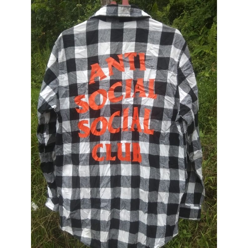 Kemeja Flannel Anti Social Social Club Cakep