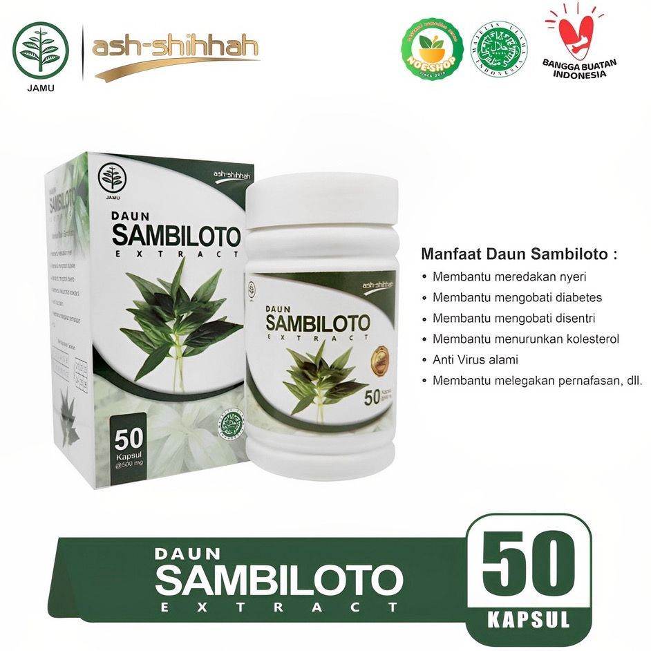 Kapsul Sambiloto Herbal ash sihah Original / sambiloto