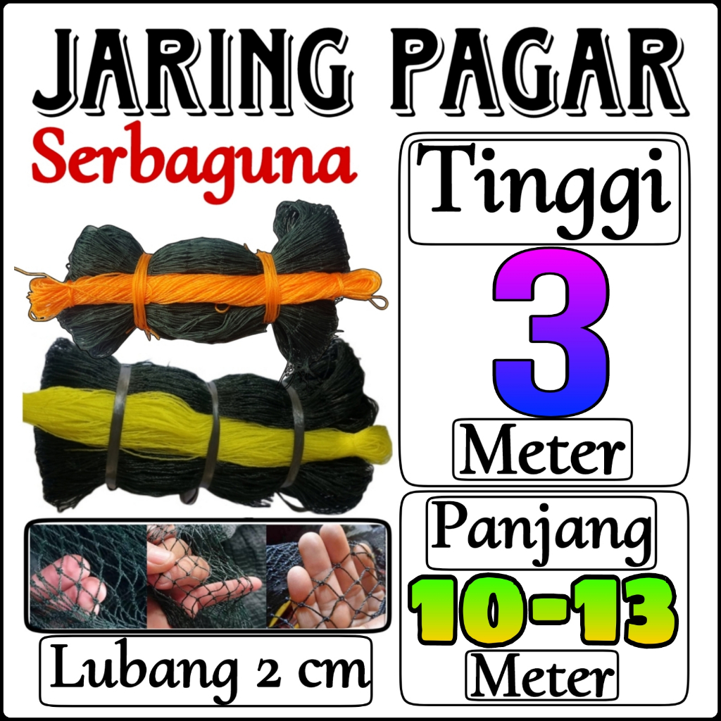 Jaring Ayam Lubang 2 cm Lebar 3 Meter Jaring Pagar Ayam Jaring Kandang Ayam