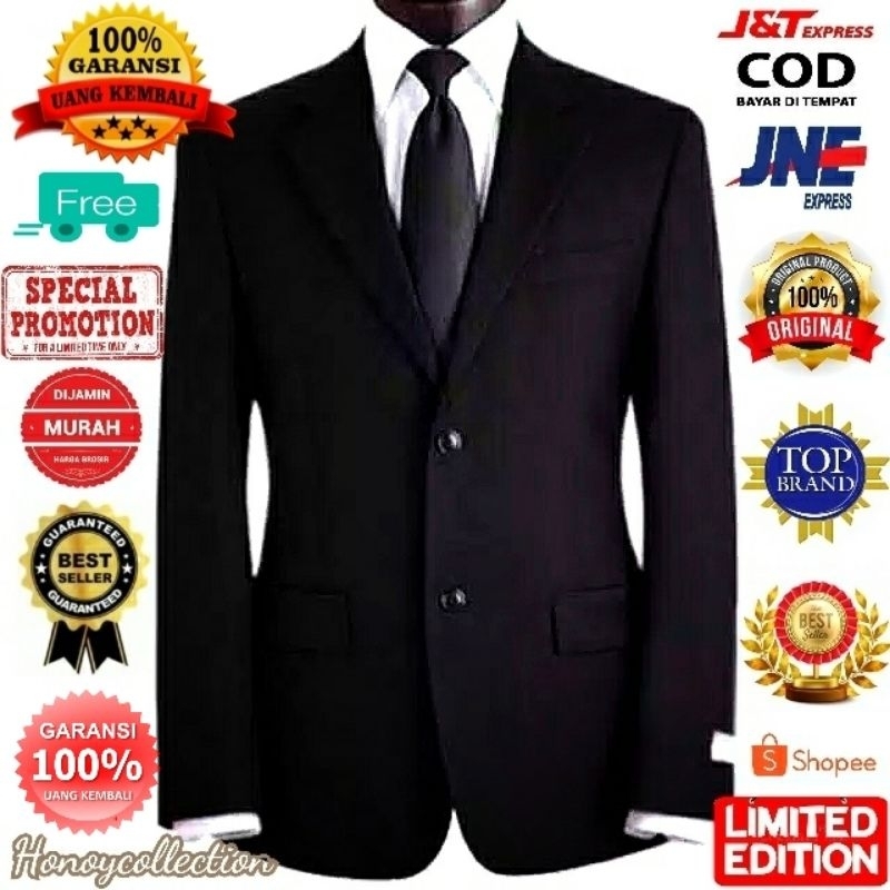 ORIGINAL JAS FORMAL PRIA/JAS NIKAH/JAS WISUDA/JAS HITAM PRIA/JAS PRIA