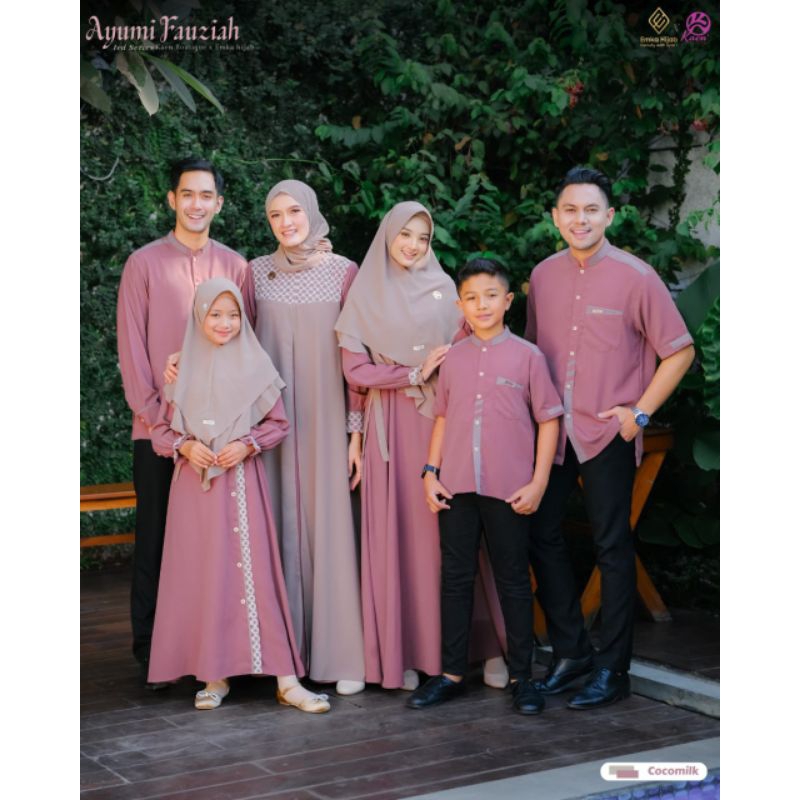 Sarimbit Ayumi Fauziah by Emka hijab warna Cocomilk