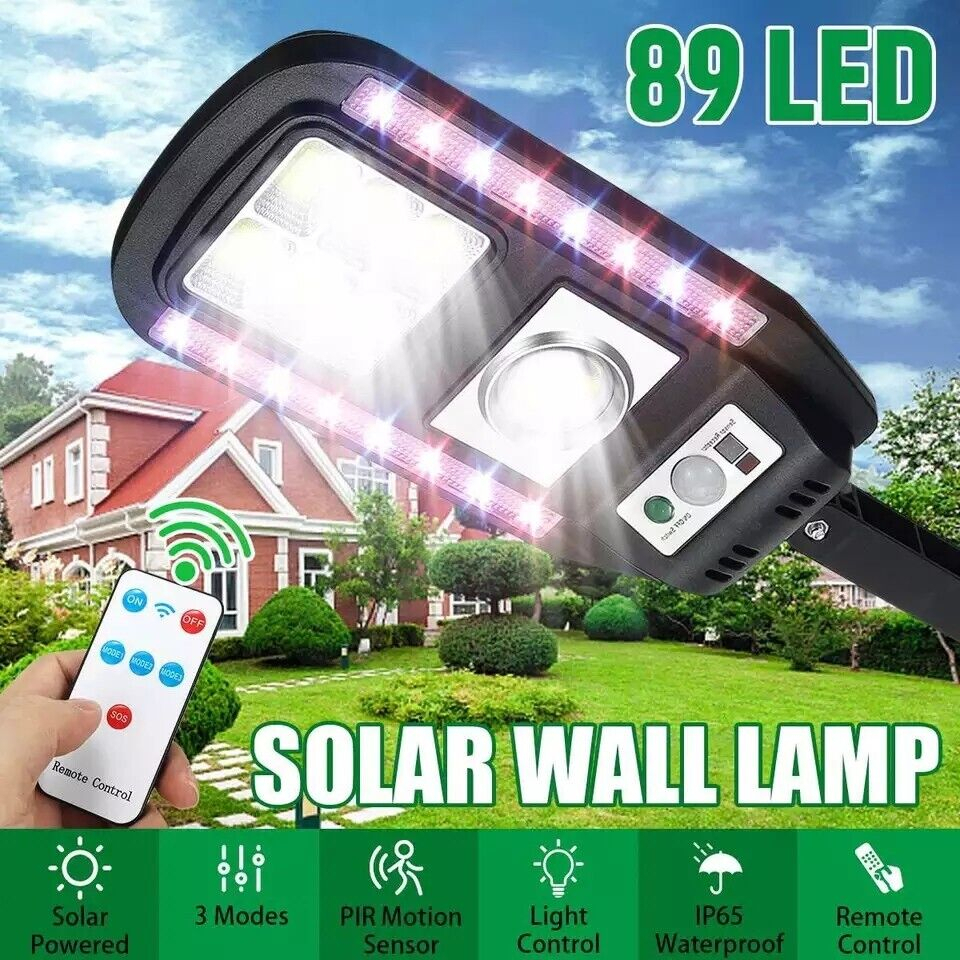 Lampu Solar Tenaga Surya Outdoor LED Jalan Tenaga Matahari + Remote / Lampu Tenaga Surya Outdoor Sen